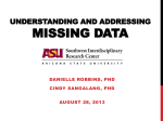 understanding and addressing missing data