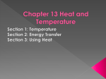 Chapter 13 Heat and Temperature