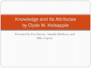 Knowledge and Its Attributes(combined file)