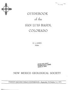 guidebook san luis basin, colorado