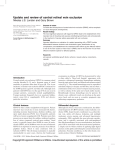 Update and review of central retinal vein occlusion