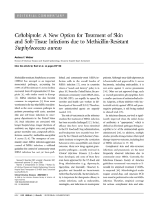 Ceftobiprole: A New Option for Treatment of Skin and Soft