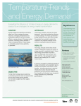 Temperature Trends and Energy Demand