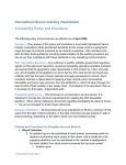 ISIA Traceability policy 08 - International Serum Industry Association