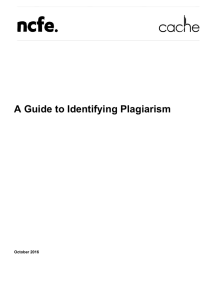 A Guide to Identifying Plagiarism