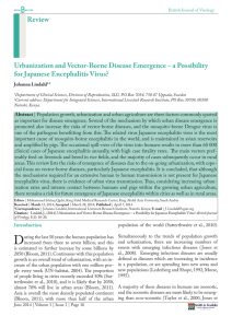 Urbanization and Vector-Borne Disease Emergence