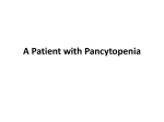 CBL hema A Patient with Pancytopenia