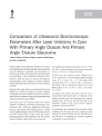 Comparison of Ultrasound Biomicroscopic Parameters After Laser