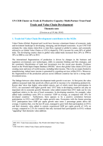 Thematic Note on Trade and Value Chain