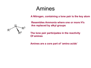 Aromatic amines The
