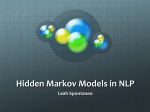 hidden Markov models in NLP