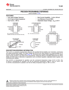 TL1431 Precision Programmable Reference