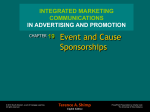 Integrated Marketing Communications 8e.