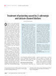 Treatment of poisoning caused by β