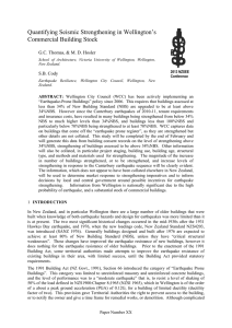 Quantifying Seismic Strengthening in Wellington`s Commercial