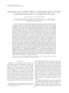 Community and ecosystem effects of intraspecific genetic diversity in