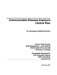 Communicable Diseases Exposure Control Plan