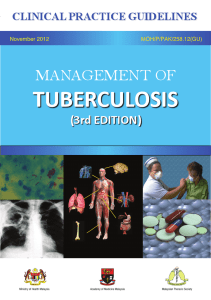 Management of Tuberculosis - Kementerian Kesihatan Malaysia