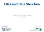 Files and Data Structure
