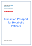 Transition passport for metabolic patients