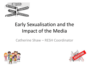 Early Sexualisation and the Impact of the Media