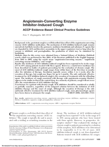 Angiotensin-Converting Enzyme Inhibitor-Induced