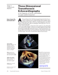 Three-Dimensional Transthoracic Echocardiography