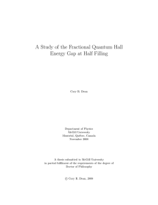 A Study of the Fractional Quantum Hall Energy Gap at Half Filling