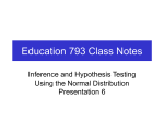 Education 793 Class Notes