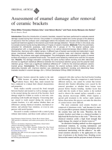 Assessment of enamel damage after removal of ceramic