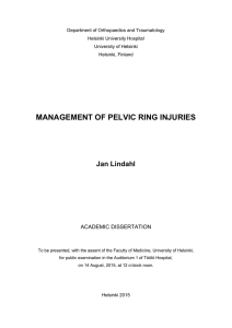 management of pelvic ring injuries