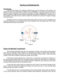 Nucleus and Radioactivity