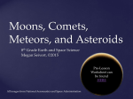 Moons, Comets, Meteors, and Asteroids PowerPoint