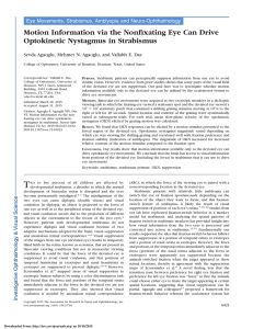 Motion Information via the Nonfixating Eye Can Drive Optokinetic