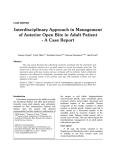 Interdisciplinary Approach in Management of Anterior Open Bite in