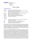 Resume - Kahan - Synopsys` Optical Solutions Group