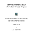 Prospectus - Veritas University Abuja