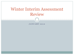 Winter Interim Assessment Review - Aventura Waterways K-8