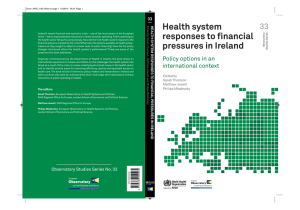 Health system responses to financial pressures in Ireland