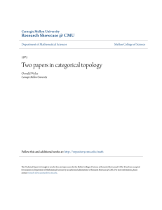 Two papers in categorical topology