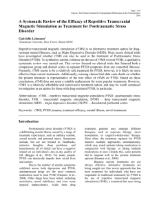 A Systematic Review of the Efficacy of Repetitive Transcranial