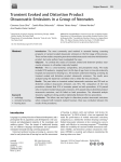 Transient Evoked and Distortion Product Otoacoustic Emissions in a