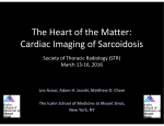 The Heart of the Matter: Cardiac Imaging of Sarcoidosis