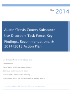 Austin/Travis County Substance Use Disorders Task Force: Key