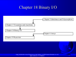 Chapter 18 Binary I/O