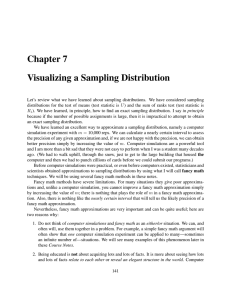 Chapter 7 Visualizing a Sampling Distribution
