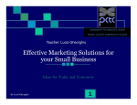 Effective Marketing Solutions for your Small Business