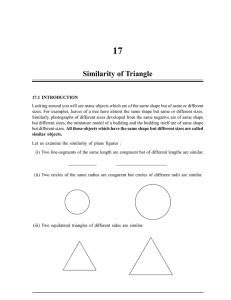 Similarity of Triangle
