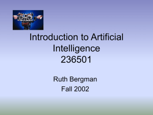 Introduction to Artificial Intelligence 236501