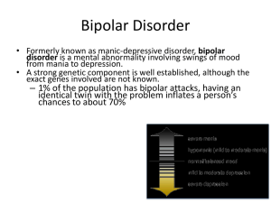 Bipolar Disorder - Long Branch Public Schools